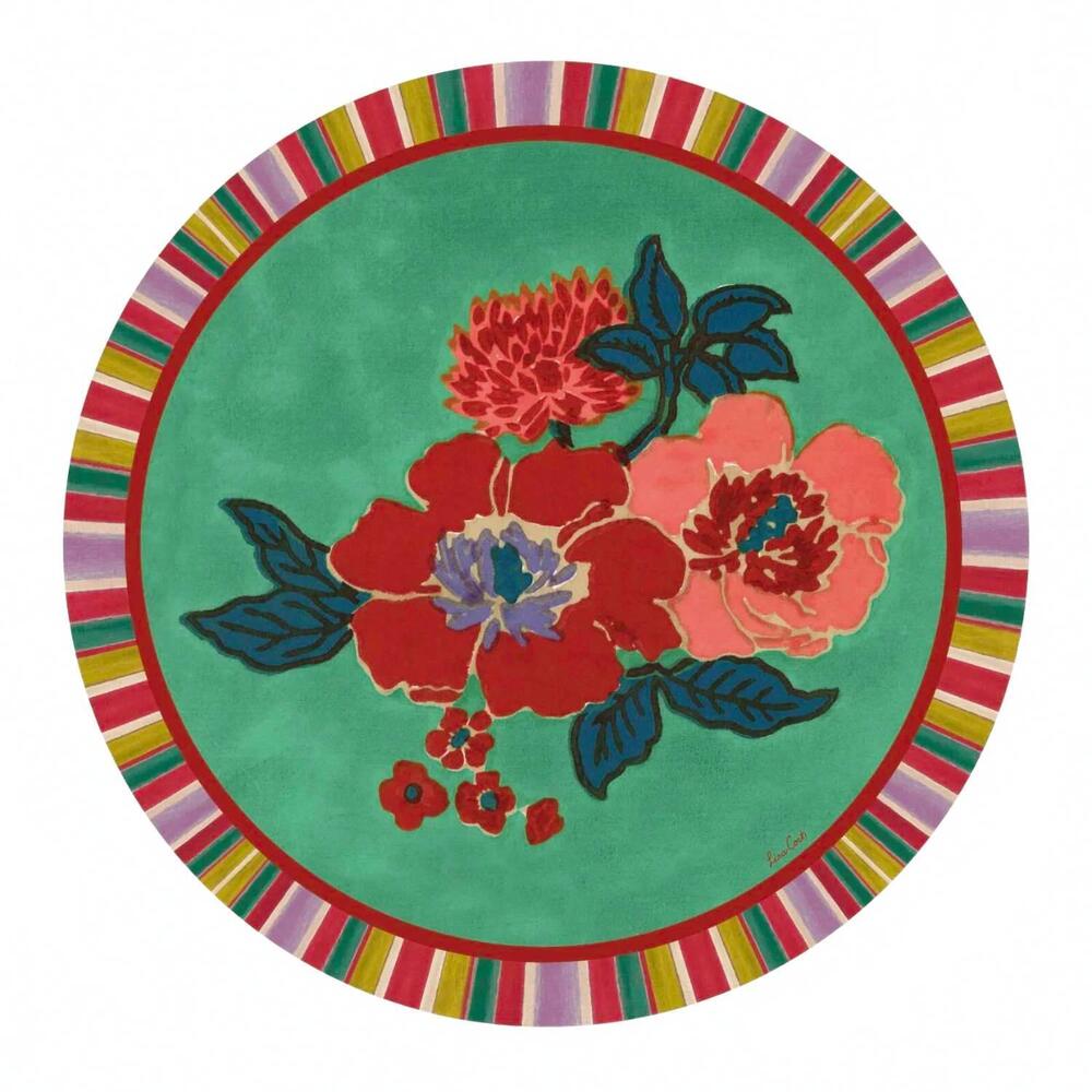 NEW LISA CORTI masonite sughero placemats in dandelion jade